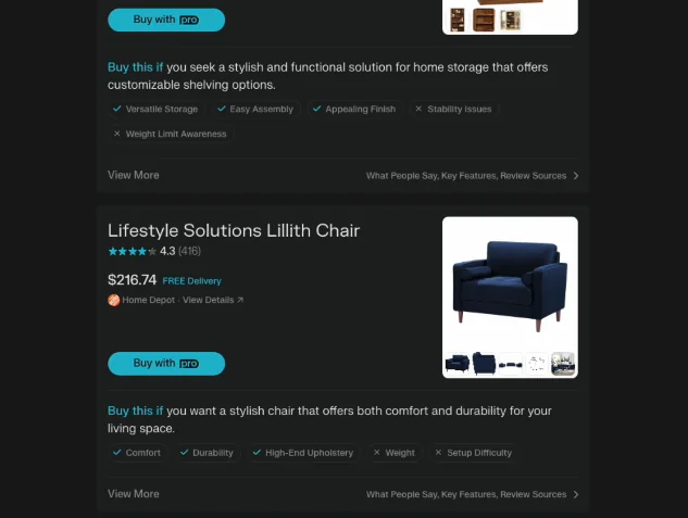 Perplexity Buy With Pro purchase screen