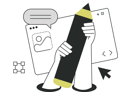 ショップデザインステップのイラスト